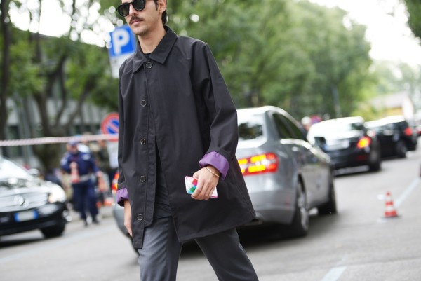 Milan Fashion Week 2015 streetstyle total black