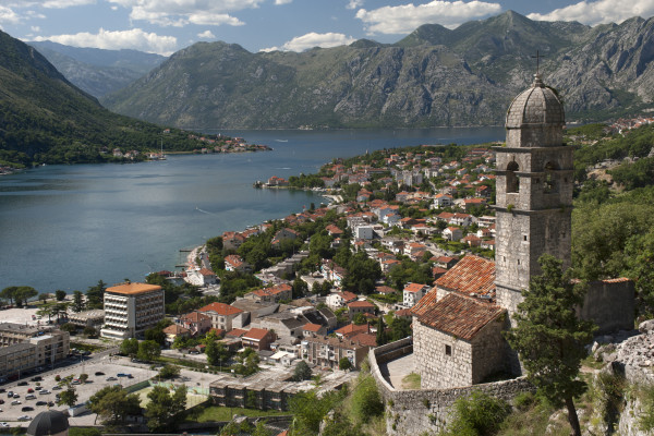 "Crkva Gospa od Zdravlja" church, Kotor bay, Montenegro.