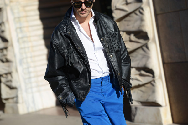 Milano Moda Uomo day 1: Una giacca con le frange - Roberto De Rosa
